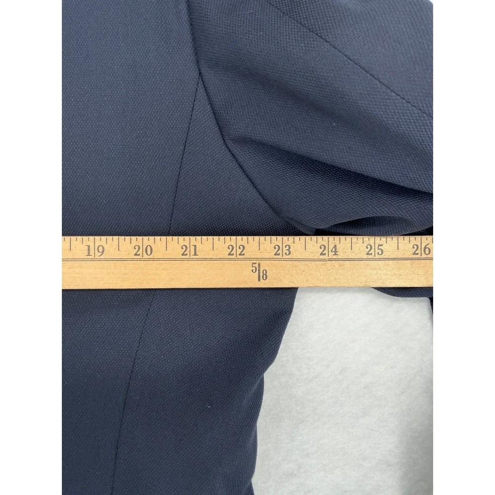 Michael Kors Blazer Mens 46R Navy Blue Two-Button Stretch Suit Jacket Regular